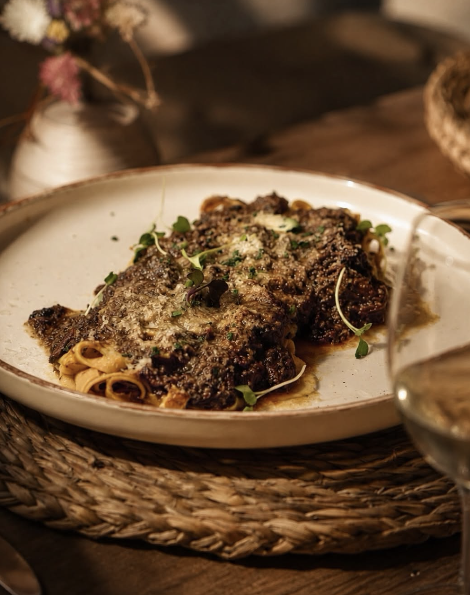 Egg Tagliatelle with beef cheek ragú